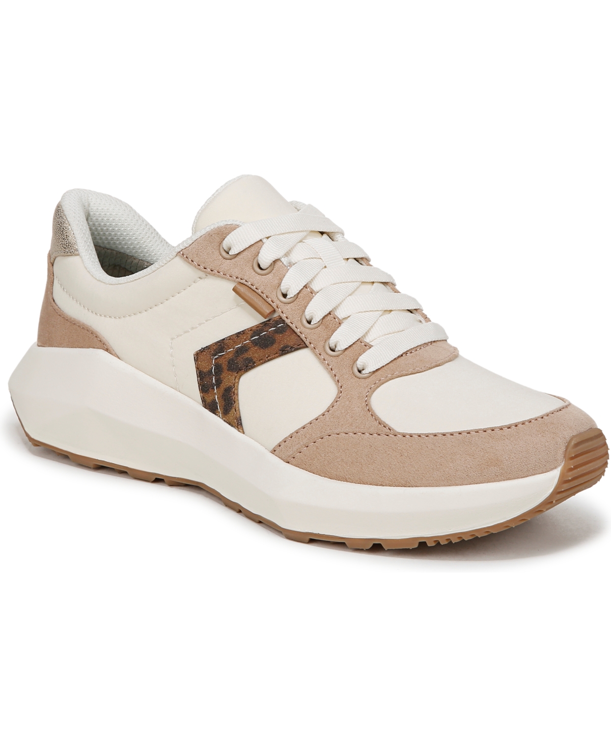 Dr. Scholl's Women's Hannah Retro Sneakers -Leopard Faux Leather/Fabric
