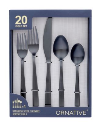 Lola 20 Piece Flatware Set, Service for 4 
