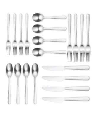 Aabbye Mirror 20 Piece Flatware Set, Service for 4 