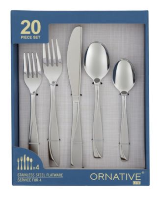 Cian Sand 20 Piece Flatware Set, Service for 4 