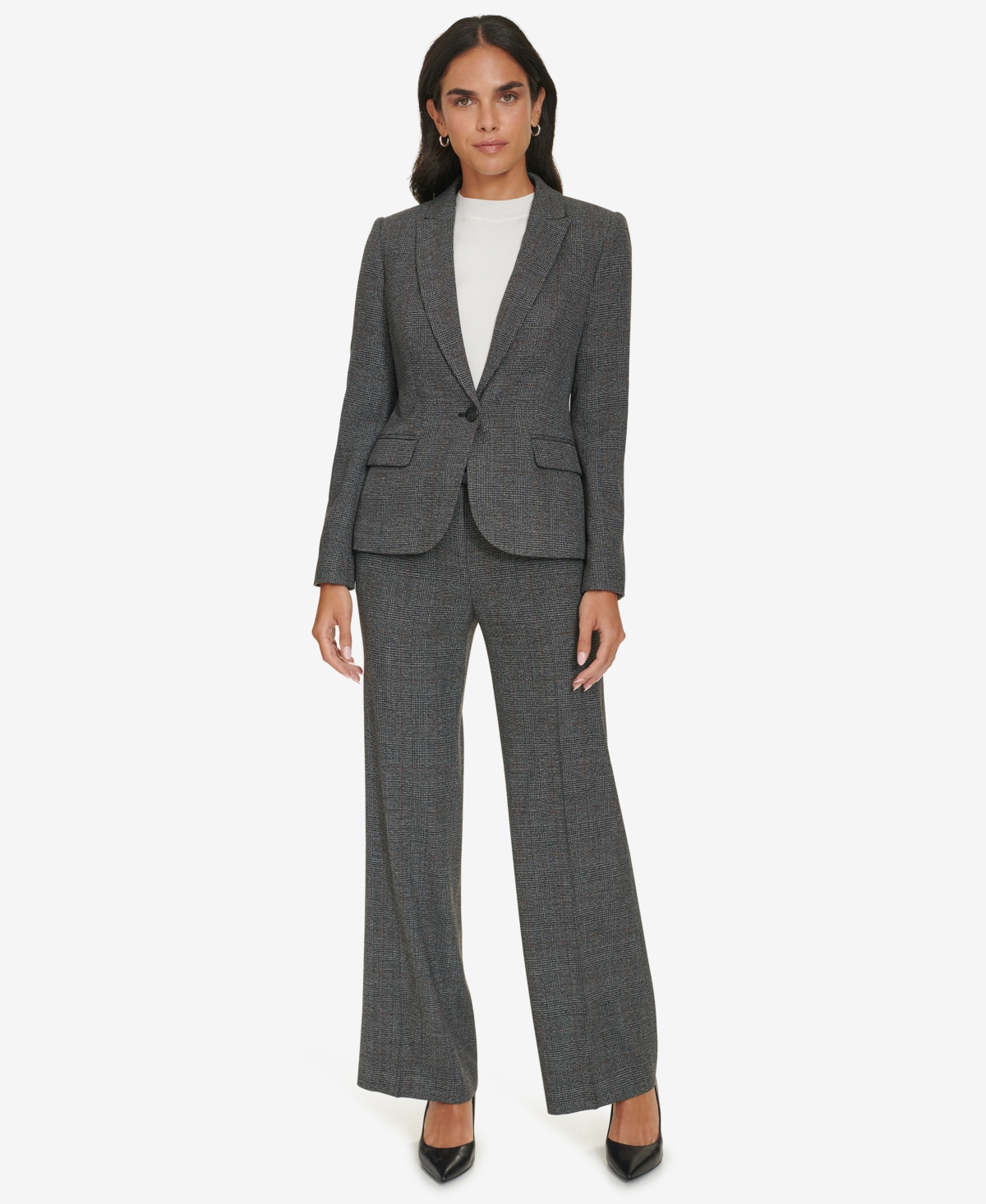 Calvin Klein Women's Belted Wide Leg Pants