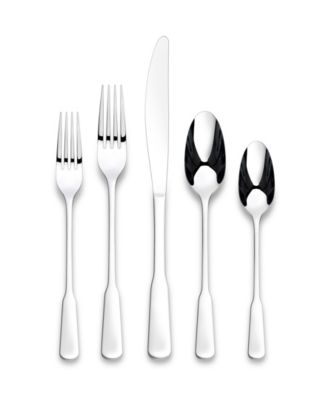 Yesenia Satin 45 Piece Flatware Set, Service for 8