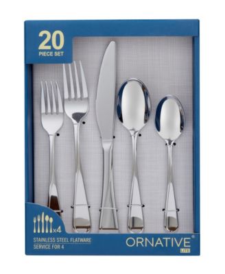 Noa Mirror 20 Piece Flatware Set, Service for 4 