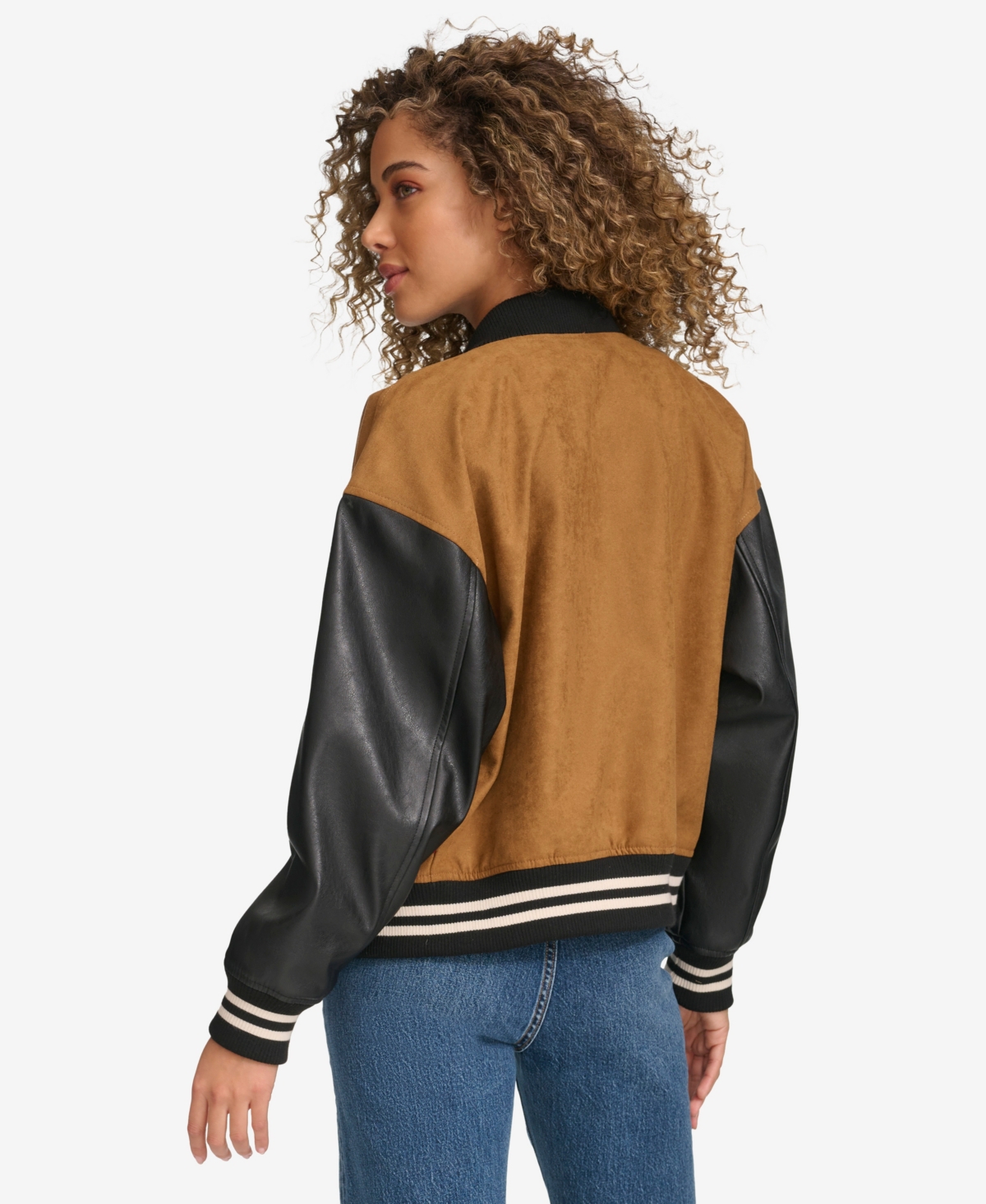 Levi's Women's Mixed Media Varsity Bomber Jacket