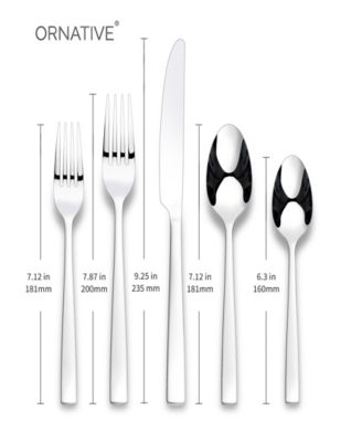 Lola Mirror 20 Piece Flatware Set, Service for 4 