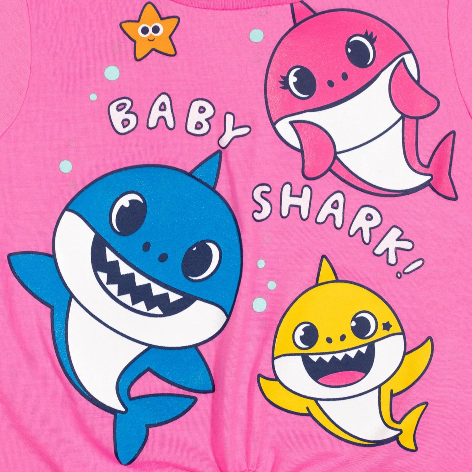 Baby Girls Pinkfong Shark T-Shirt and Leggings Outfit Set
