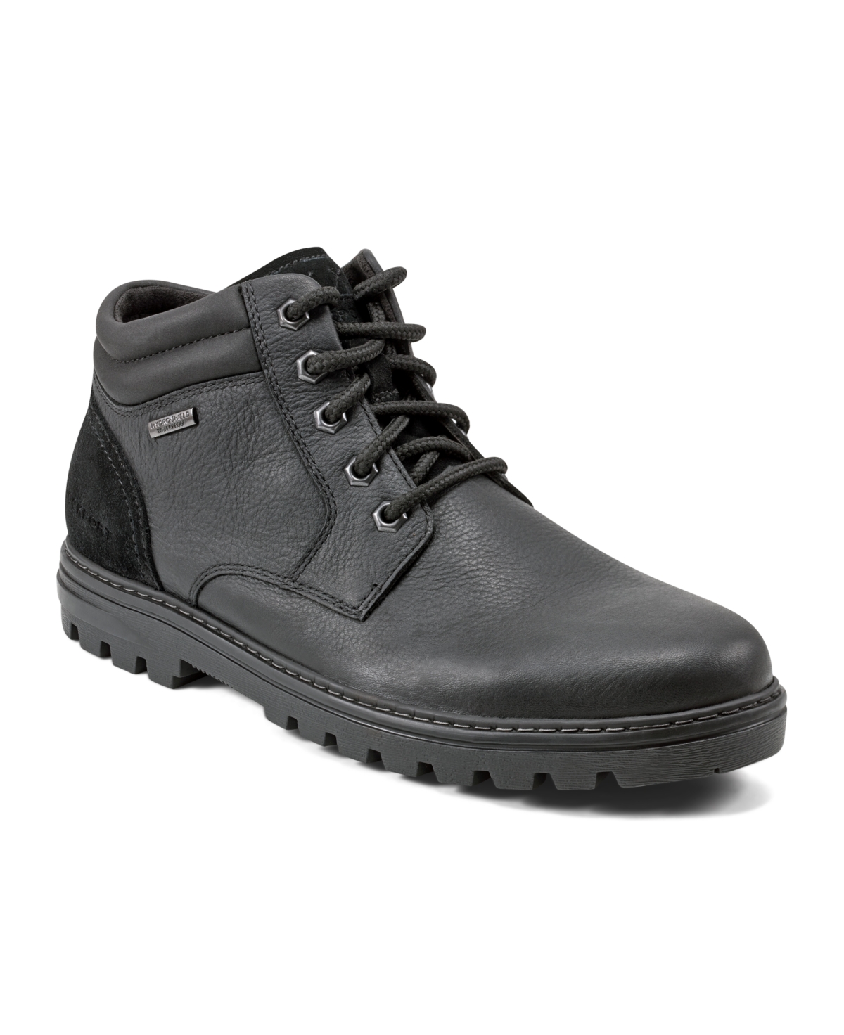 Rockport Men s Storm Surge Plain Toe Water Slip Resistant Boots Black Smart Closet