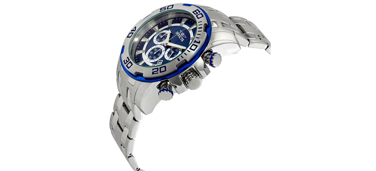 Invicta Men's Pro Diver Quartz Chronograph Blue Dial Watch