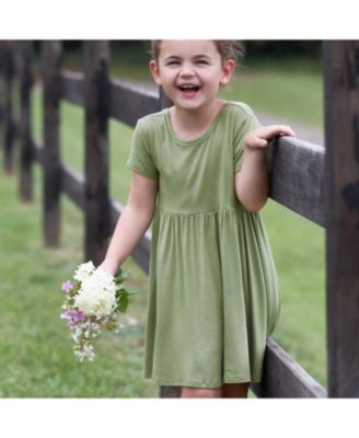 Baby Girls Midnight Floral Short Sleeve Twirl Dress