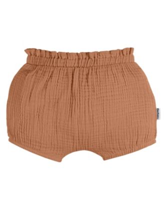 Baby Girls Gauze Bubble Shorts, 3-Pack