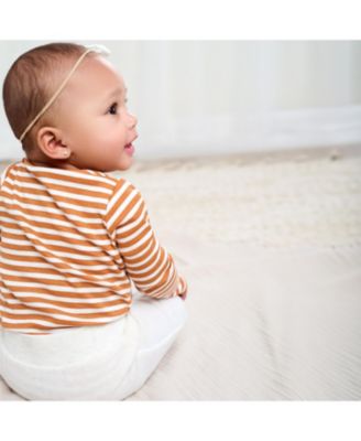 Baby Girls Fleece Pants, 4-Pack