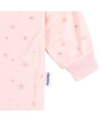 Baby Girls Long Sleeve Top and Pant Fleece Pajamas, 2-piece
