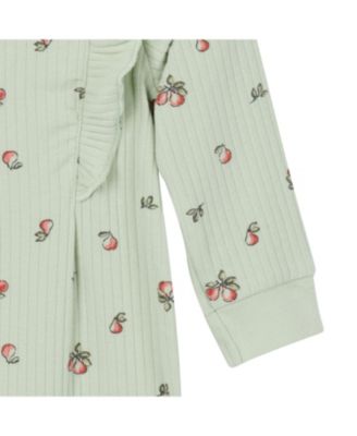 Baby Girls Ruffled Long Sleeve Romper