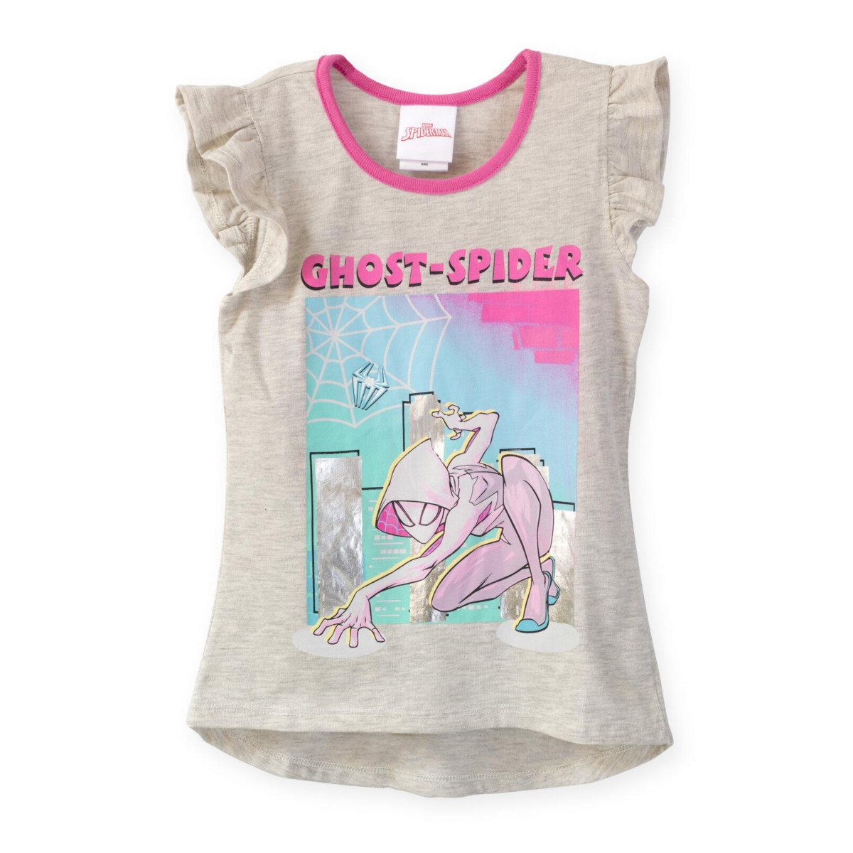 Spider-Man Girls Marvel Ghost-Spider T-Shirt and Leggings Outfit Set to