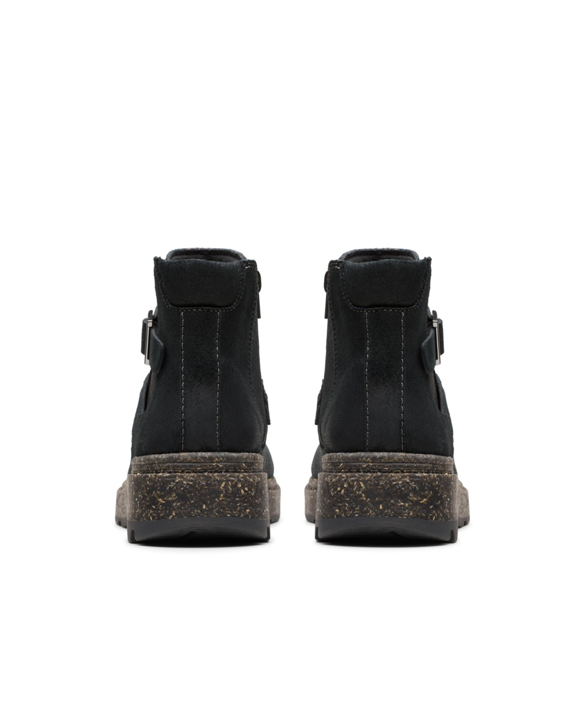 Clarks Women's Collection Noralyn Strap Boots In Black Suede