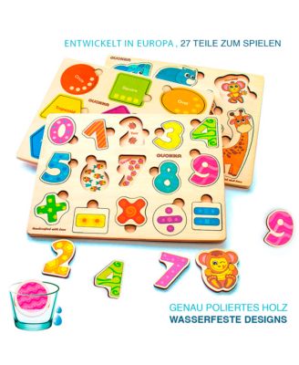 Learning Travel Toddler Wooden Puzzles Ages 2-4  Animals Shapes