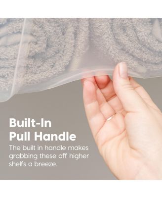 6 Pack 32qt Clear View Plastic Storage Bin with Lid and Secure Latching Buckles