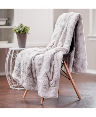 Premium Double-Sided Faux Fur Throw Blanket Soft, Plush & Cozy for Sofa, Couch, Bed, or Living Room Decor & Gifts.