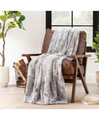 Premium Double-Sided Faux Fur Throw Blanket Soft, Plush & Cozy for Sofa, Couch, Bed, or Living Room Decor & Gifts.