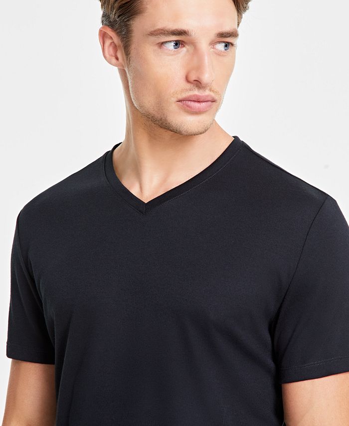 Alfani Men's Travel Stretch V-Neck T-Shirt, Created for Macy's - Macy's