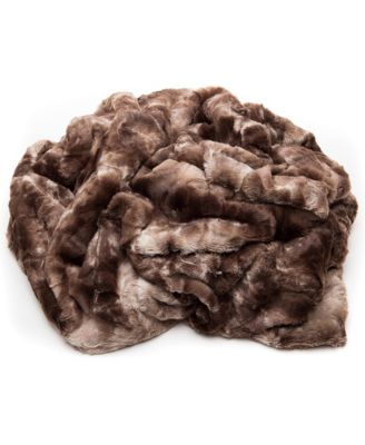 Premium Wolf Faux Fur Soft Fuzzy Sherpa & Minky Blanket, Twin