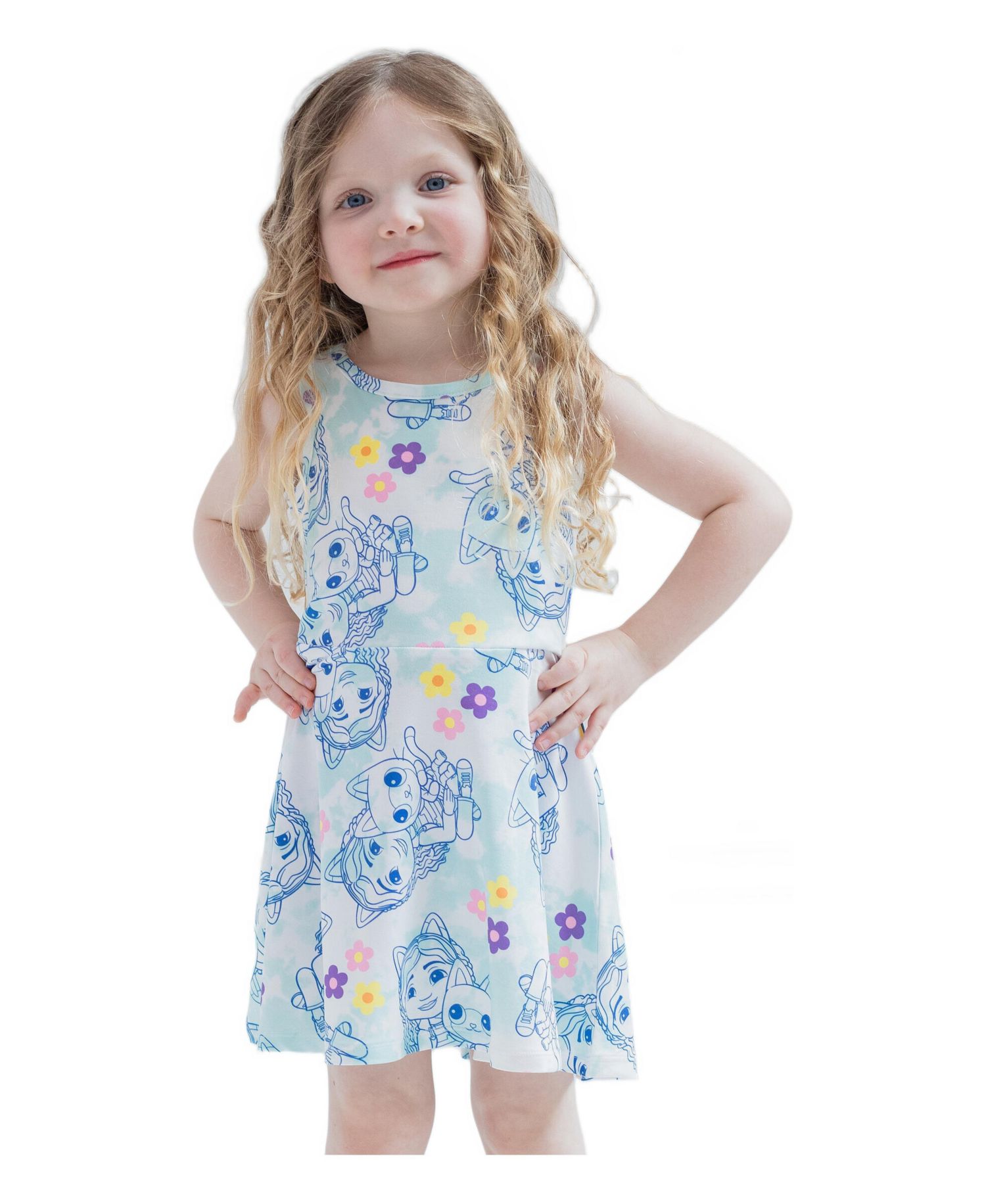Big Girls' 6-12 Sleeveless Skater Dresses
