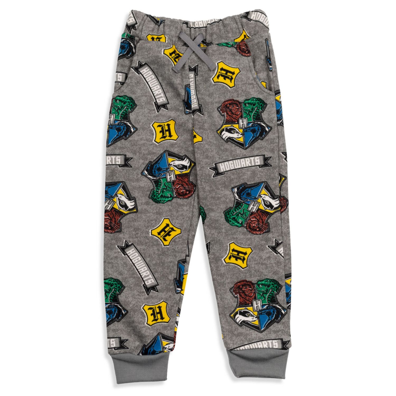 Little Boys 6-20 Gryffindor Slytherin Hufflepuff Ravenclaw Fleece 2 Pack Jogger Pants