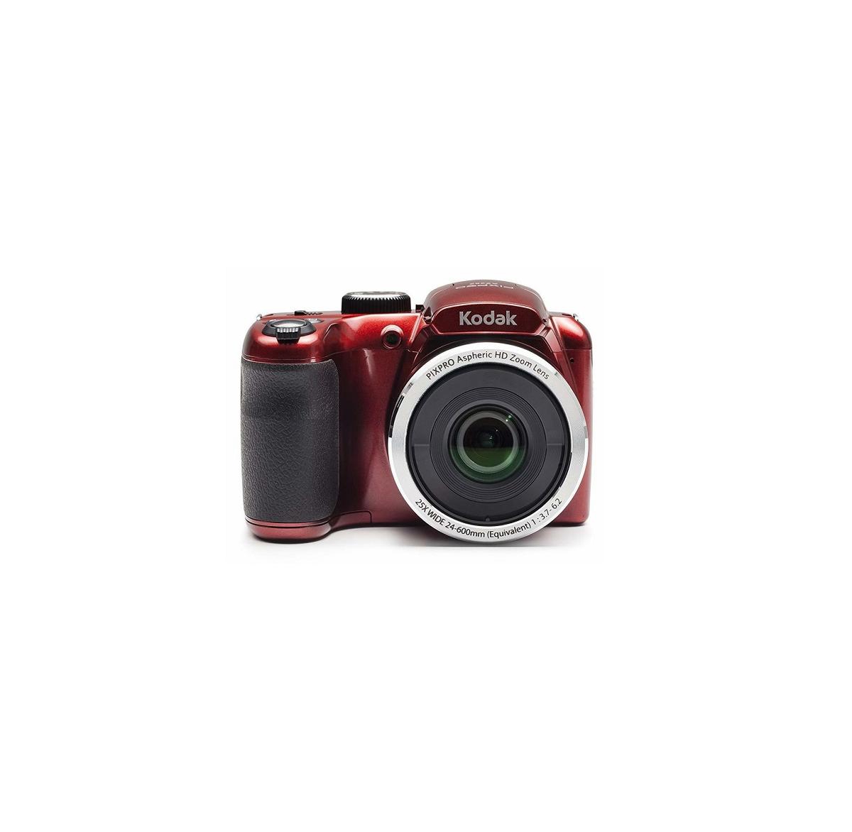 Kodak Pixpro AZ255 Astro Zoom 16MP Digital Camera with 32GB Sd Card Bundle - Red