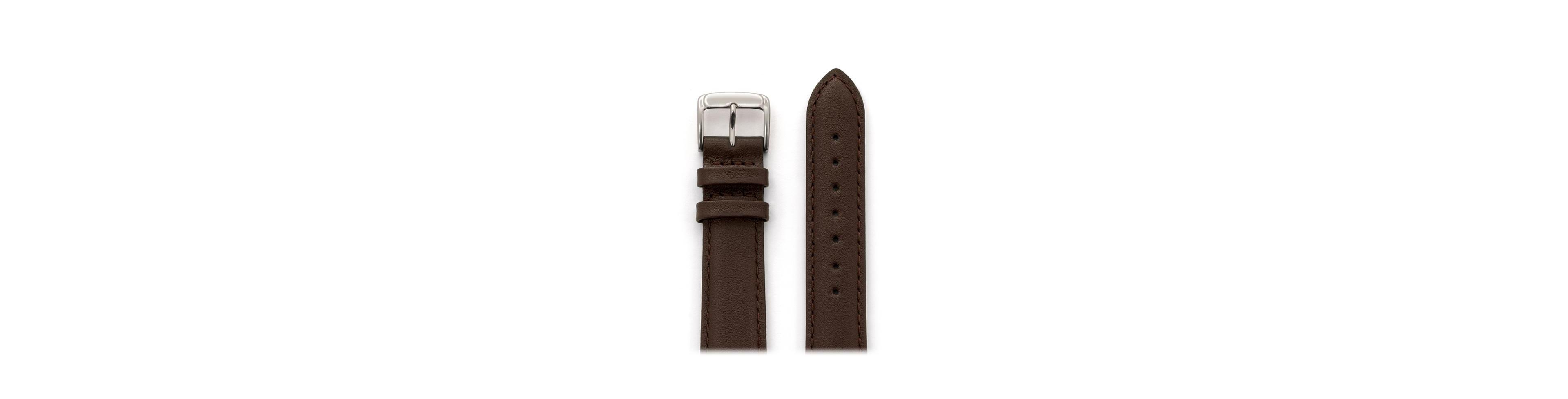 Speidel Men's Stitched Calfskin Leather Band in 16mm Brown