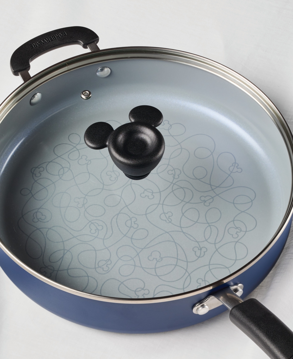 Farberware Disney 4.5-quart Ceramic Nonstick Saute Pan With Lid In Blue