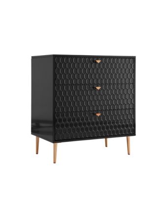 32"Tall 3-Drawer Storage Cabinet Dresser Chest