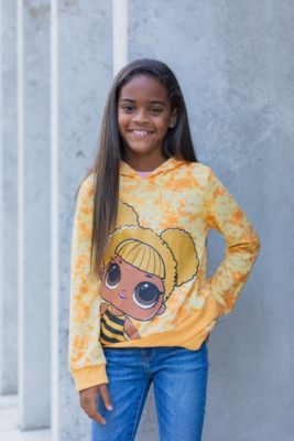 Girls Queen Bee Diva Fleece Pullover Hoodie to