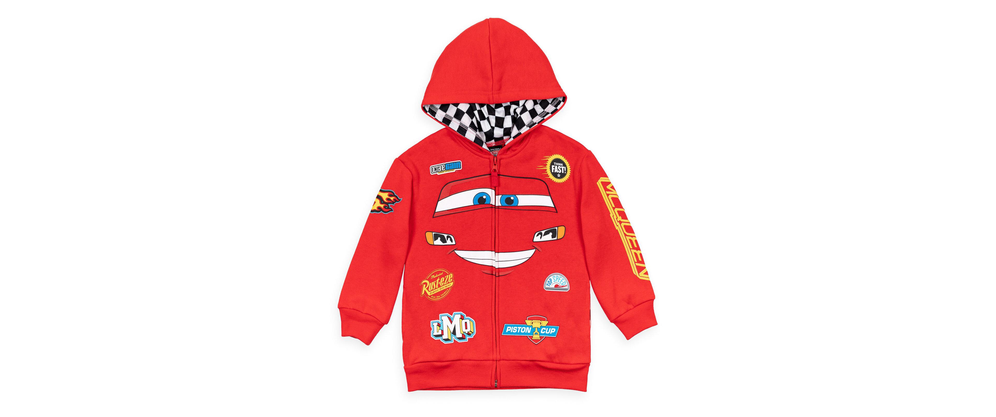 Disney Toddler Boys Winnie the Pooh Incredibles Cars Fleece Zip Up Cosplay Hoodie to (18 Months - 18-20)