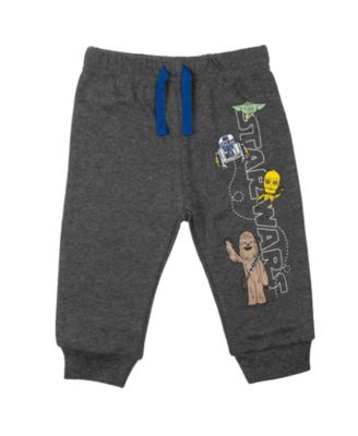 Baby Boys Darth Vader Stormtrooper C-3PO Chewbacca R2-D2 Yoda 2 Pack Jogger Pants Newborn to