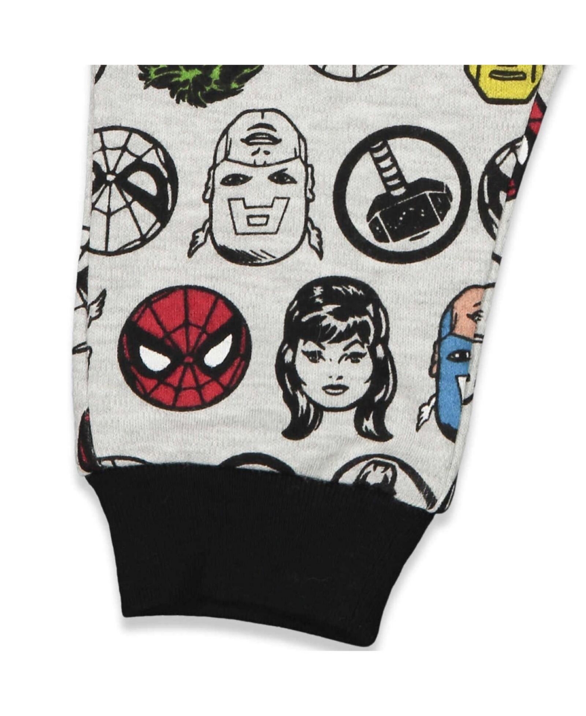 Marvel Baby Boys Baby Avengers HulkPanther Captain America 2 Pack Pants Newborn to -/ light grey