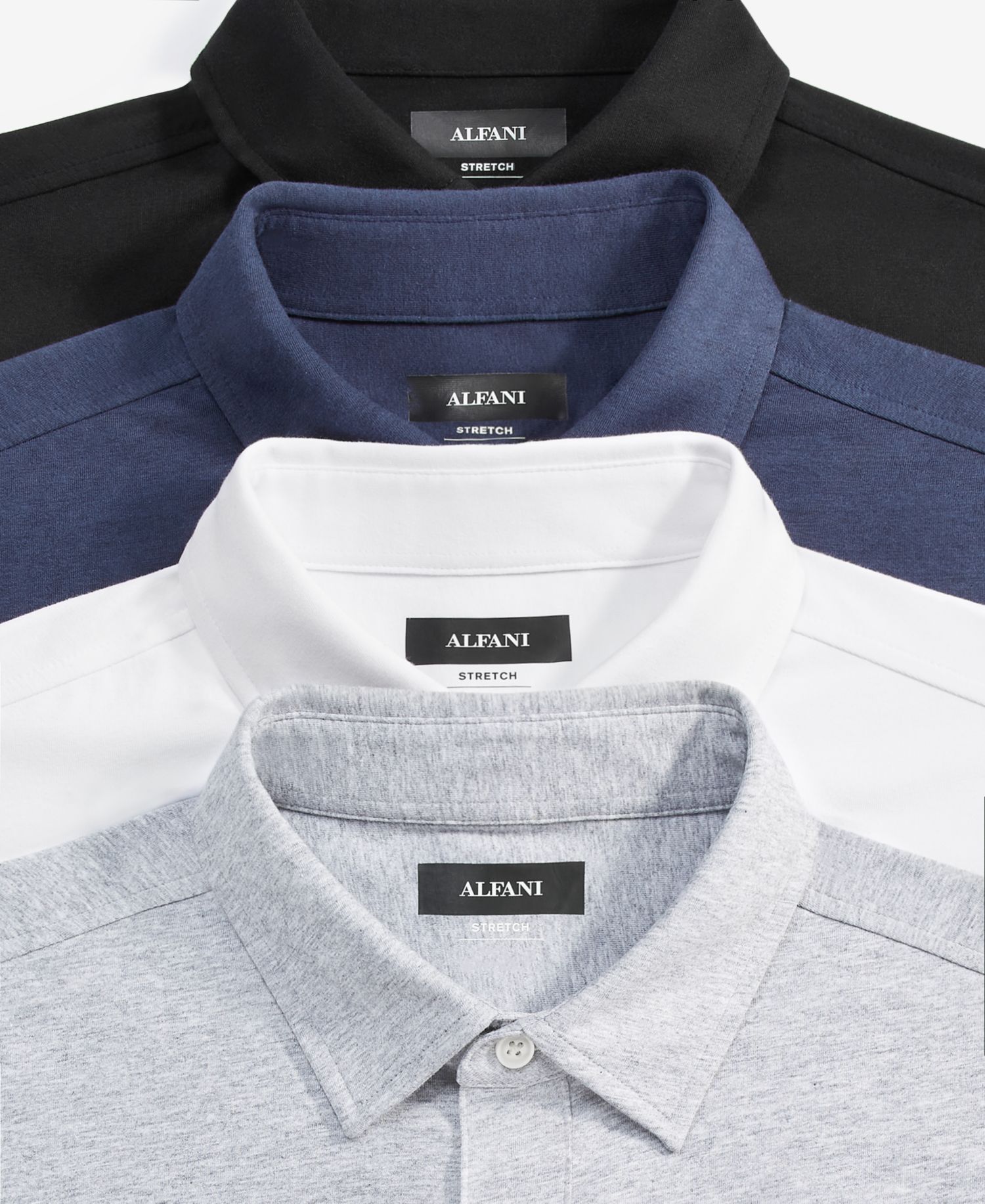Men's Classic-Fit Heathered Jersey-Knit Button-Down Shirt