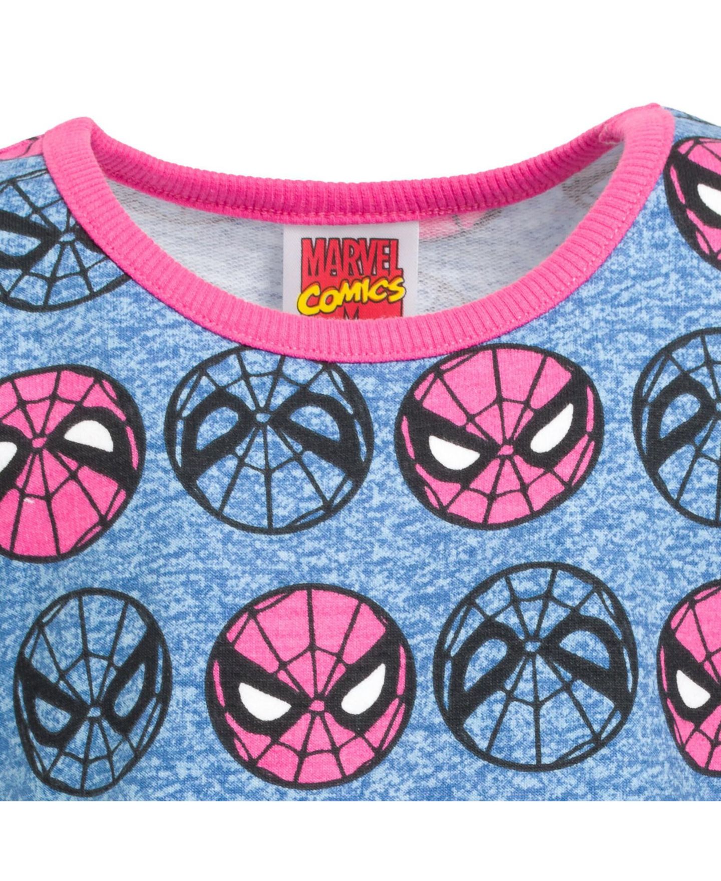 Платье Marvel Spider-Man Spider-Girl French Terry Skater Dress to для девочек-малышей, цвет: Синий — фото 4