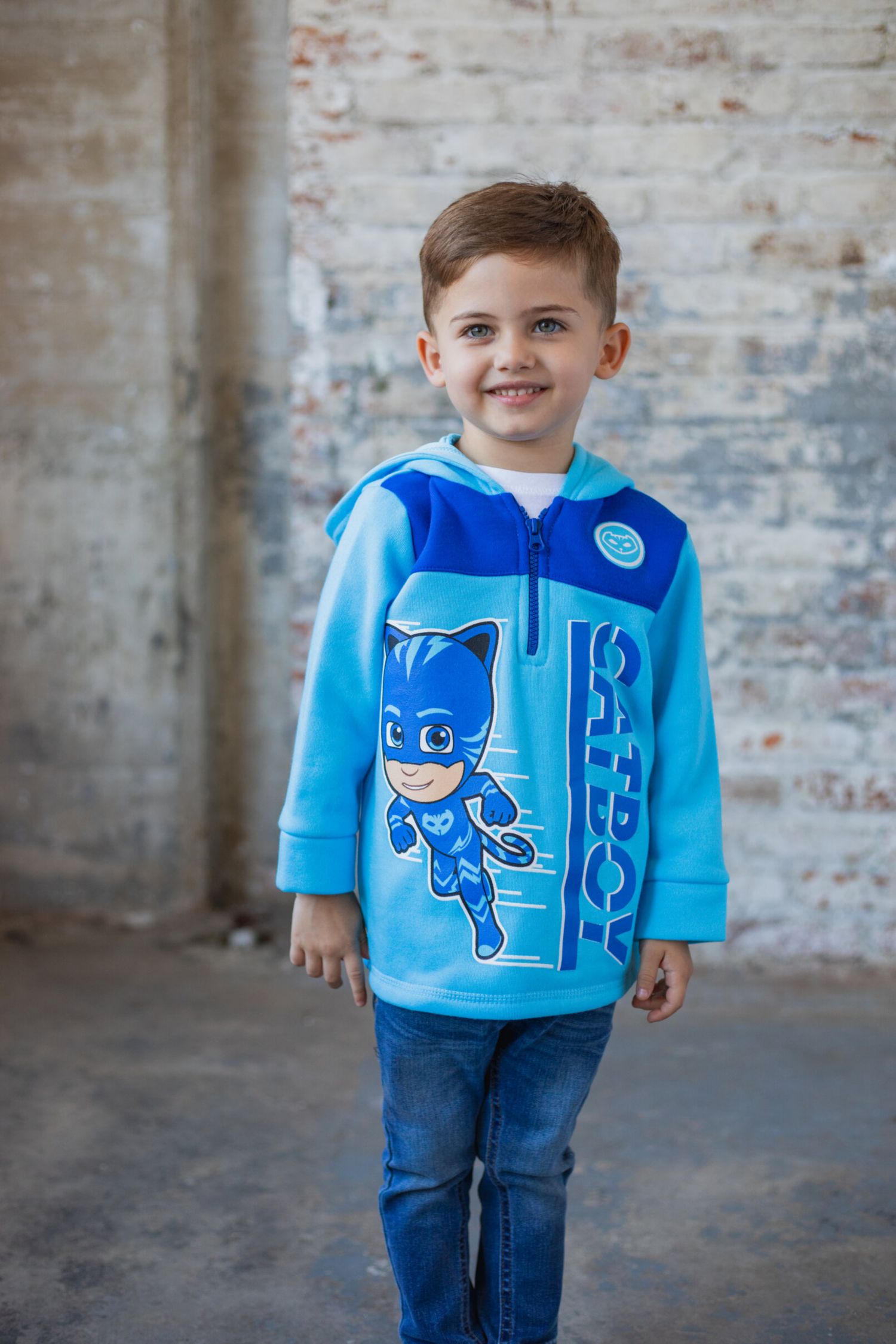 Boys Fleece Half Zip Hoodie