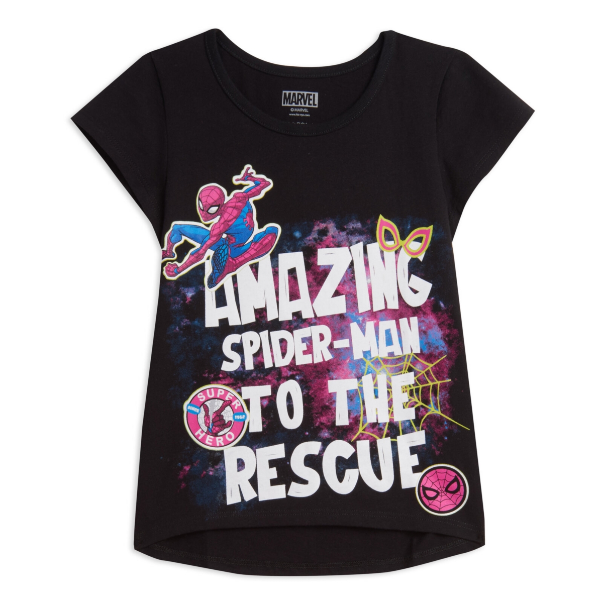 Marvel Girls Spider-Man 2 Pack T-Shirts -/ black