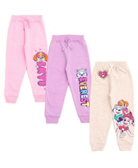 Брюки Paw Patrol 3-Pack Fleece Joggers для девочек-малышей, цвет: Розовый