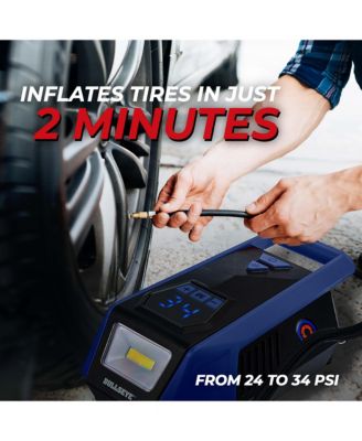 150 PSI Handheld Tire Inflator with Digital Pressure Gauge, Sound and Light Alert