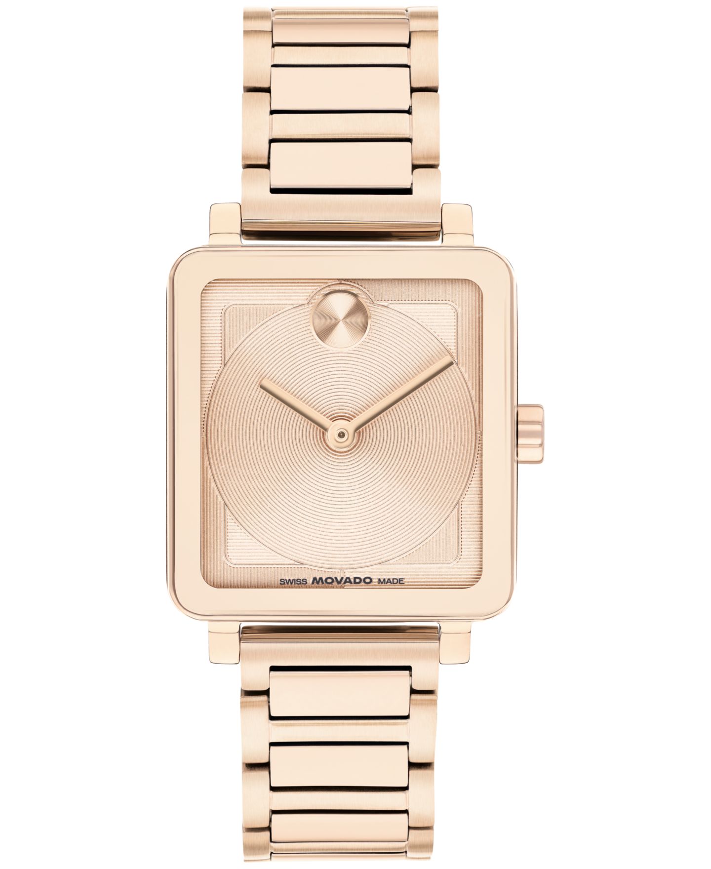 Женские часы Movado Bold Evolution 2.0 Swiss Quartz Ionic Plated Rose Gold Steel Watch 26mm — фото 1