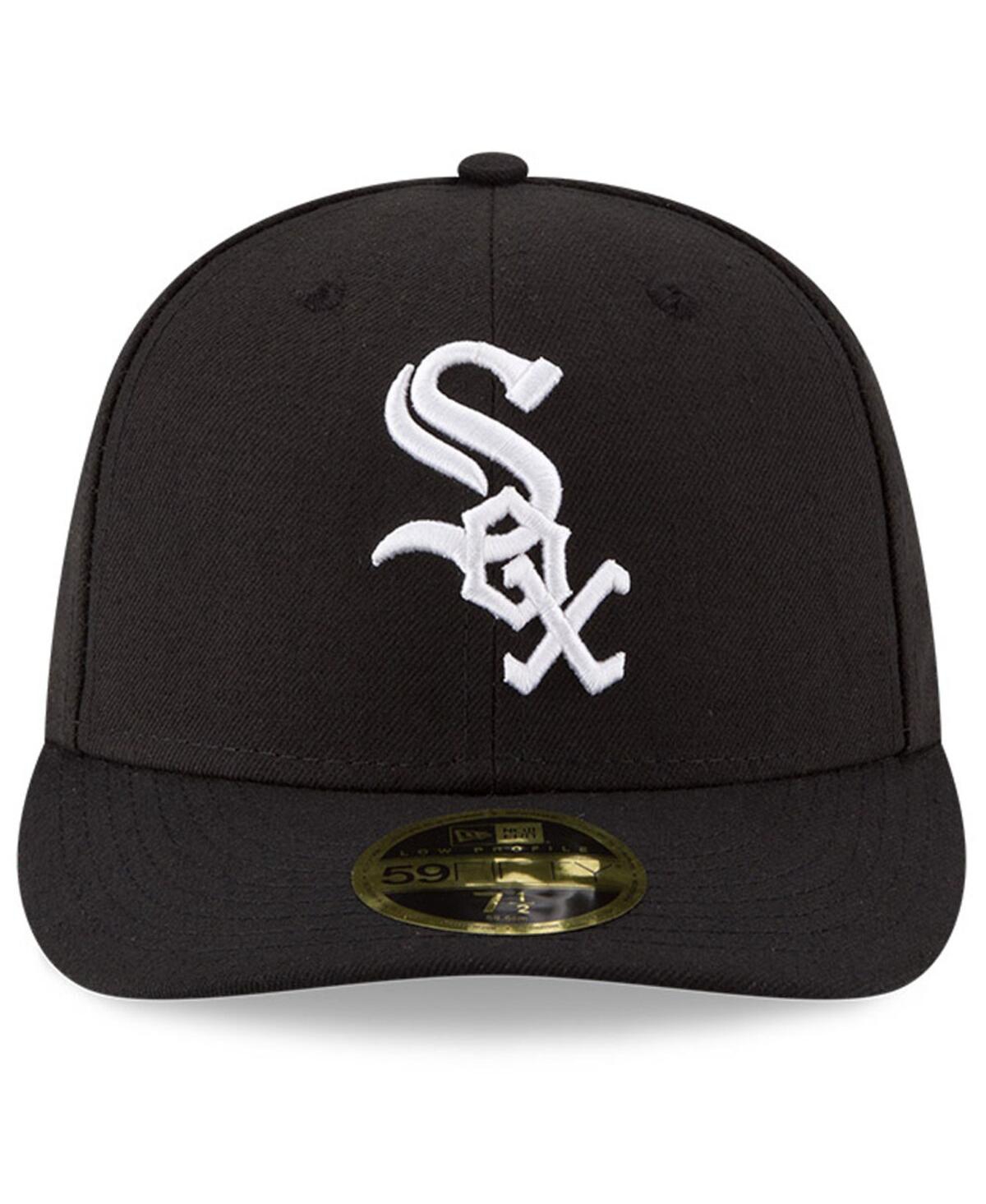 New Era Men'sChicago White Sox National Baseball Hall of Fame Low Profile 59FIFTY Fitted Hat - Black