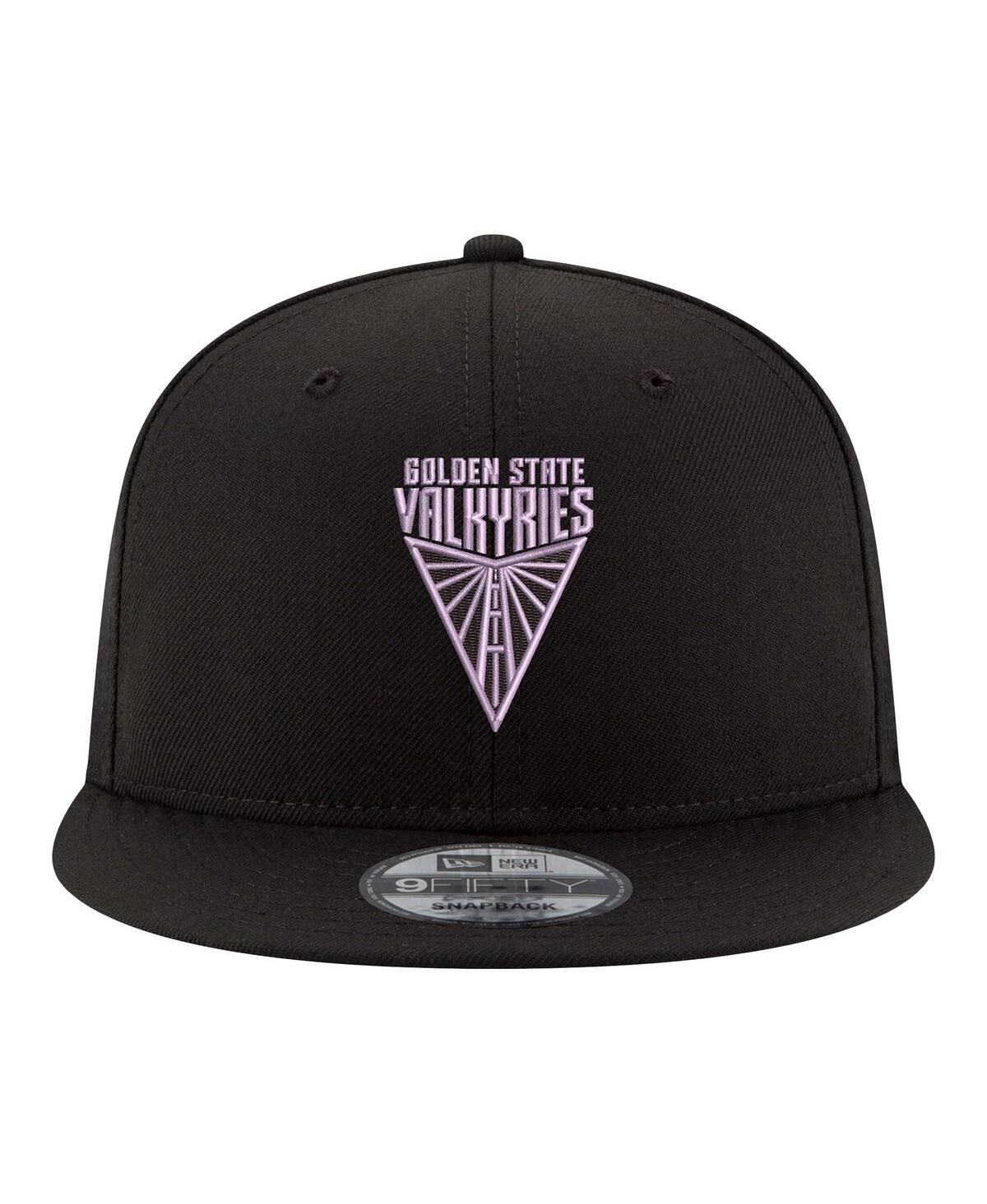 New Era Men's And Women's Eclipse Black Golden State Valkyries Logo 9fifty Snapback Hat In Eclipse Black
