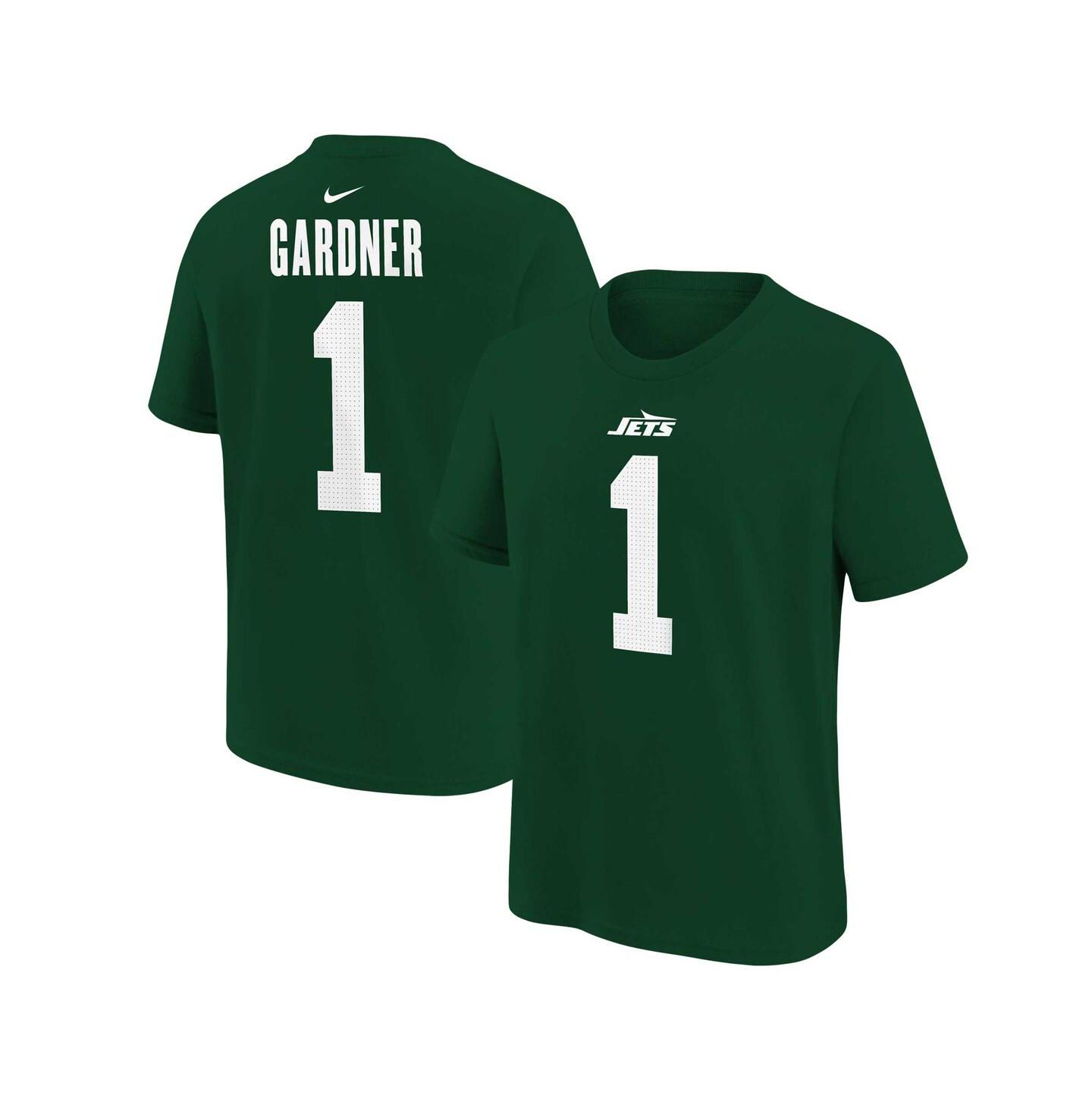 Детская футболка Nike Ahmad Sauce Gardner Green New York Jets Player Name & Number — фото 1