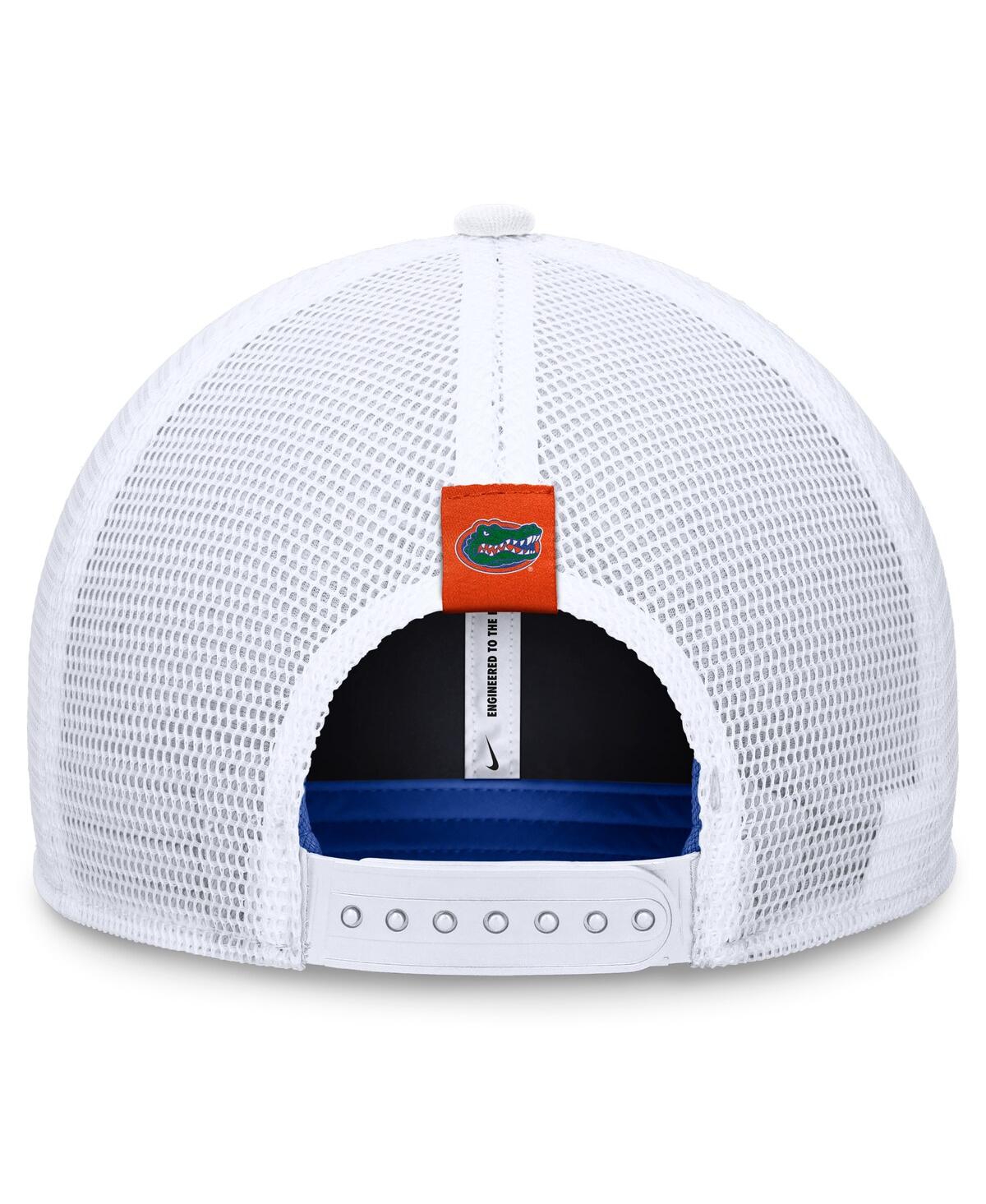 JORDAN MEN'S ROYAL/WHITE FLORIDA GATORS LOCAL RISE TRUCKER ADJUSTABLE HAT 