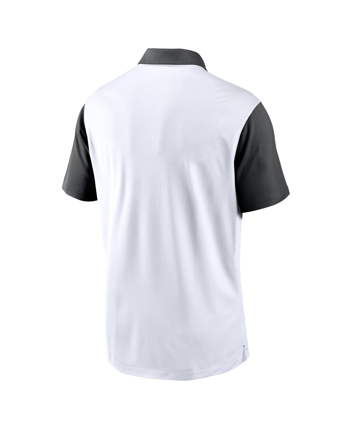 Nike Men'sOhio State Buckeyes Primetime Campus Vapor Performance Polo - White, Black