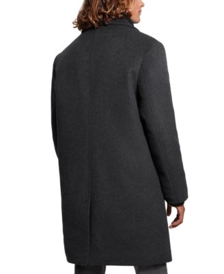 Men's Wool Blend Coat with Removable Quilted Bib