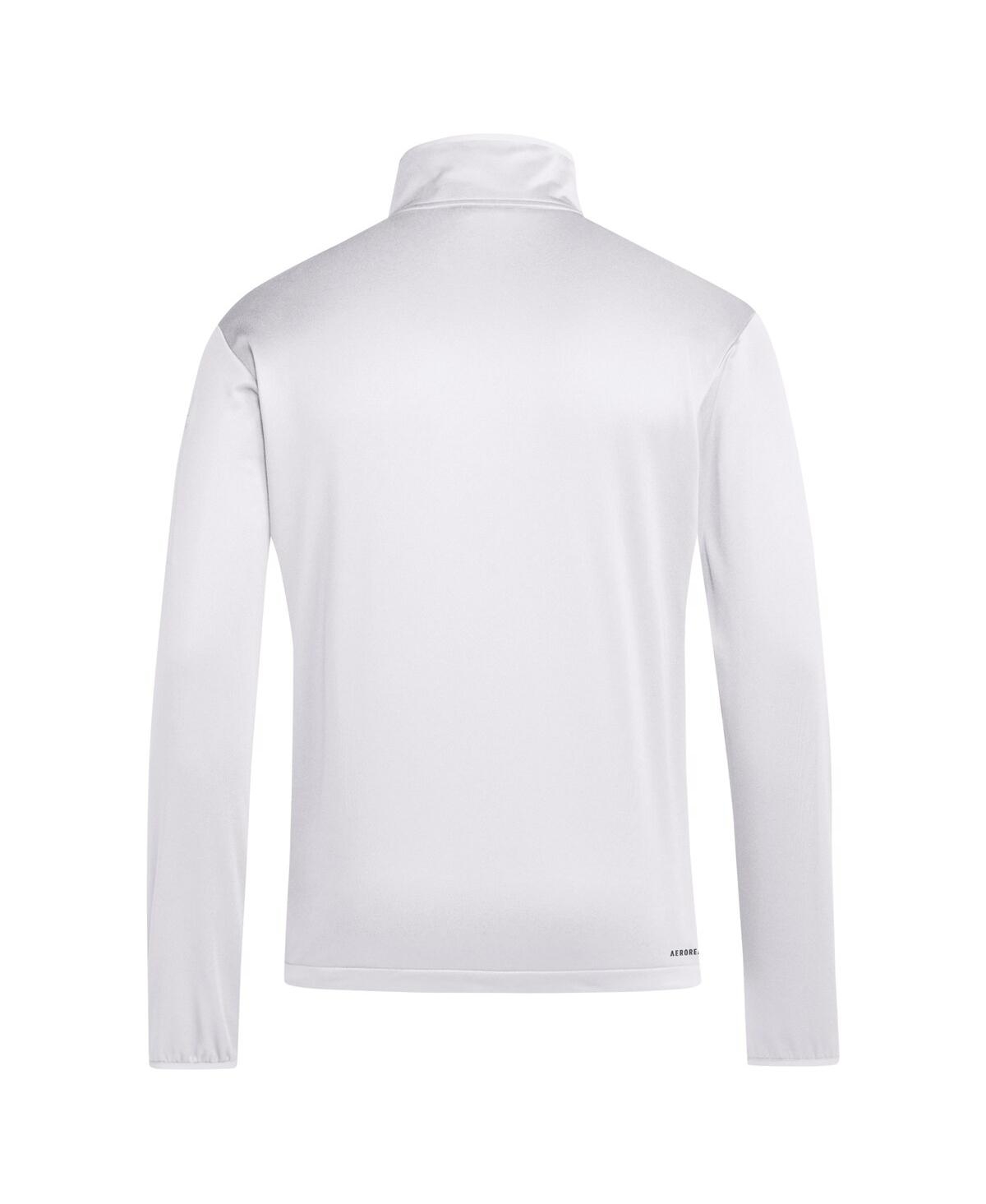 Adidas Men'sNebraska Huskers Coaches Sideline Quarter-Zip Top - White