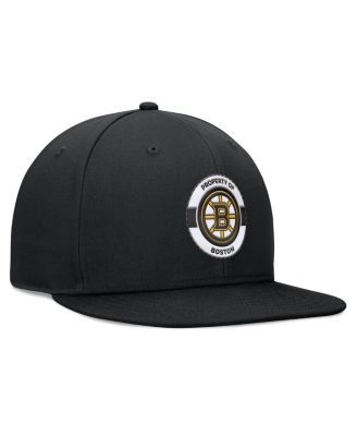 Men's Black Boston Bruins Authentic Pro Training Camp Snapback Hat
